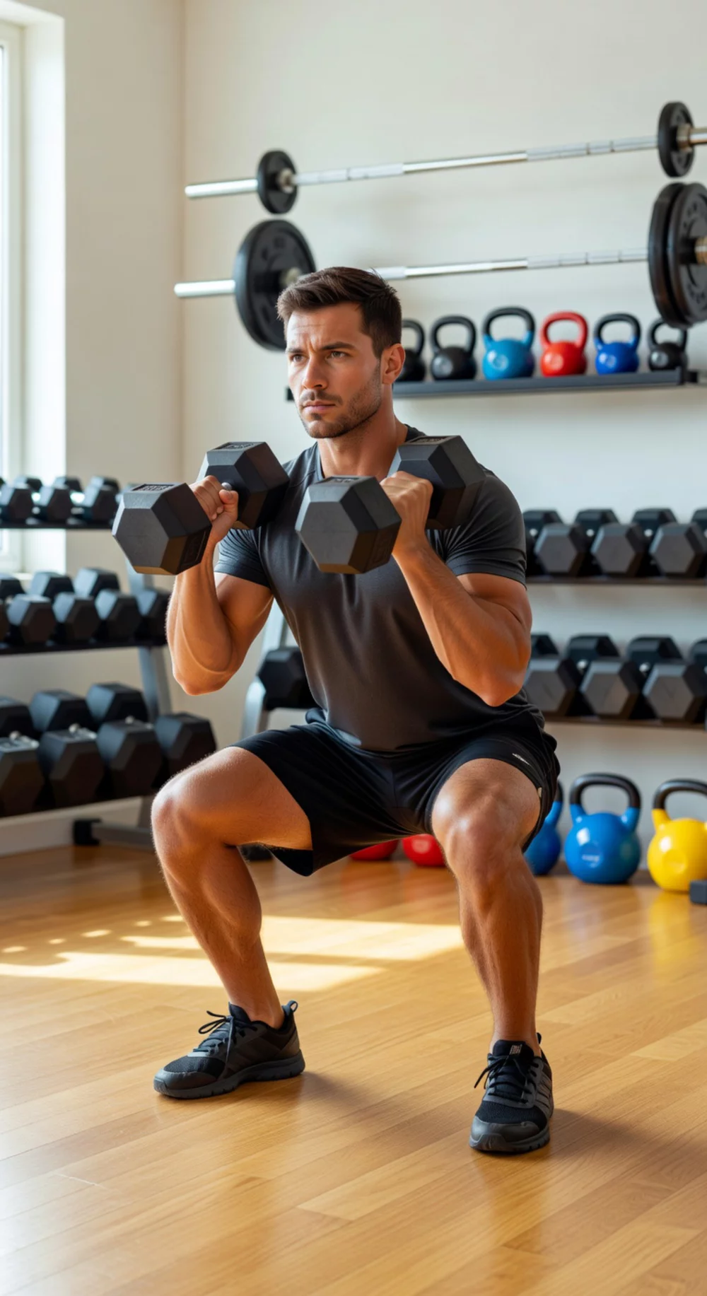 Dumbbell Leg Day for Men That Builds Quad and Glute Strength Together