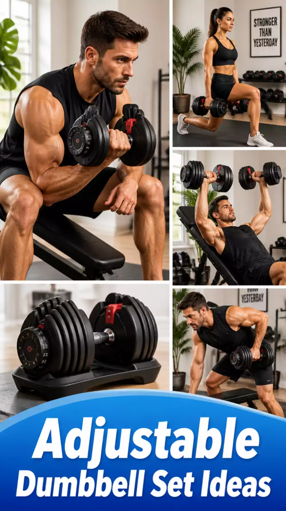 Adjustable Dumbbell Set That Makes Any Split Routine Work at Home