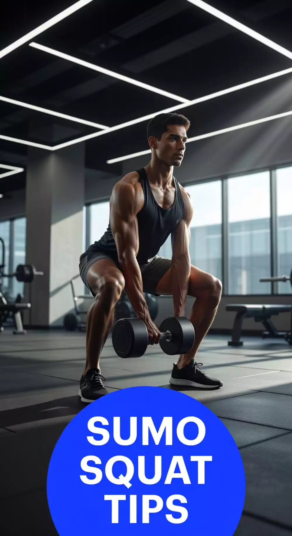 Dumbbell Sumo Squat That Hits the Inner Thigh and Glute Deeply