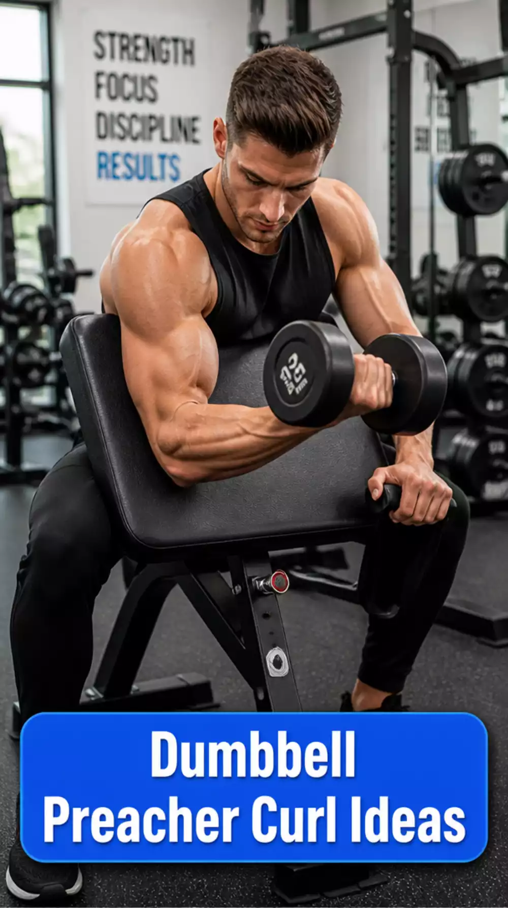 Dumbbell Preacher Curl That Isolates the Bicep for Maximum Growth
