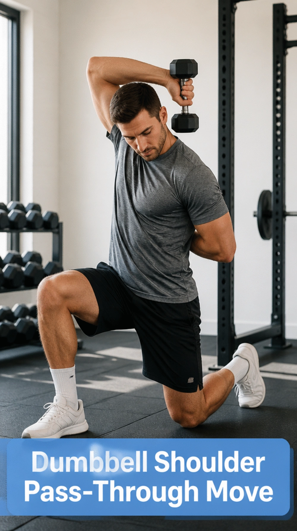 Dumbbell Shoulder Pass-Through Move That Restores Overhead Range of Motion