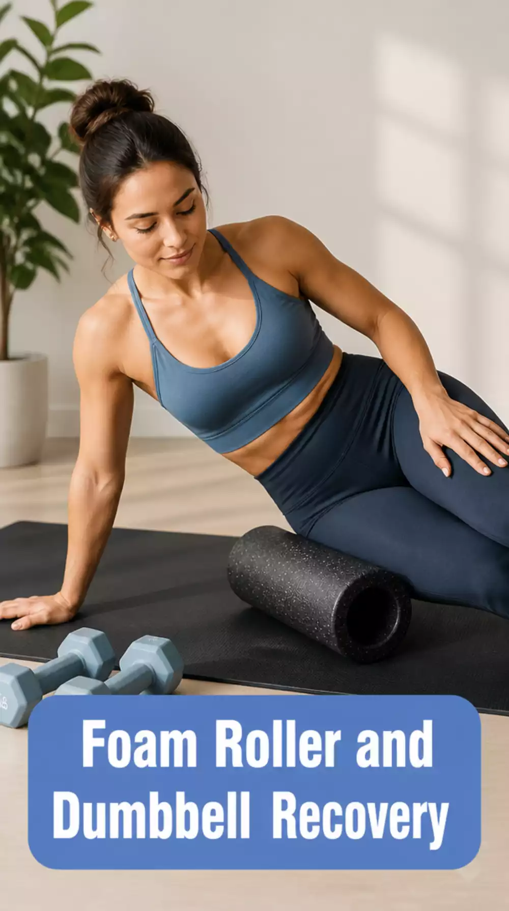 Foam Roller and Light Dumbbell Recovery Routine for Between Workout Days