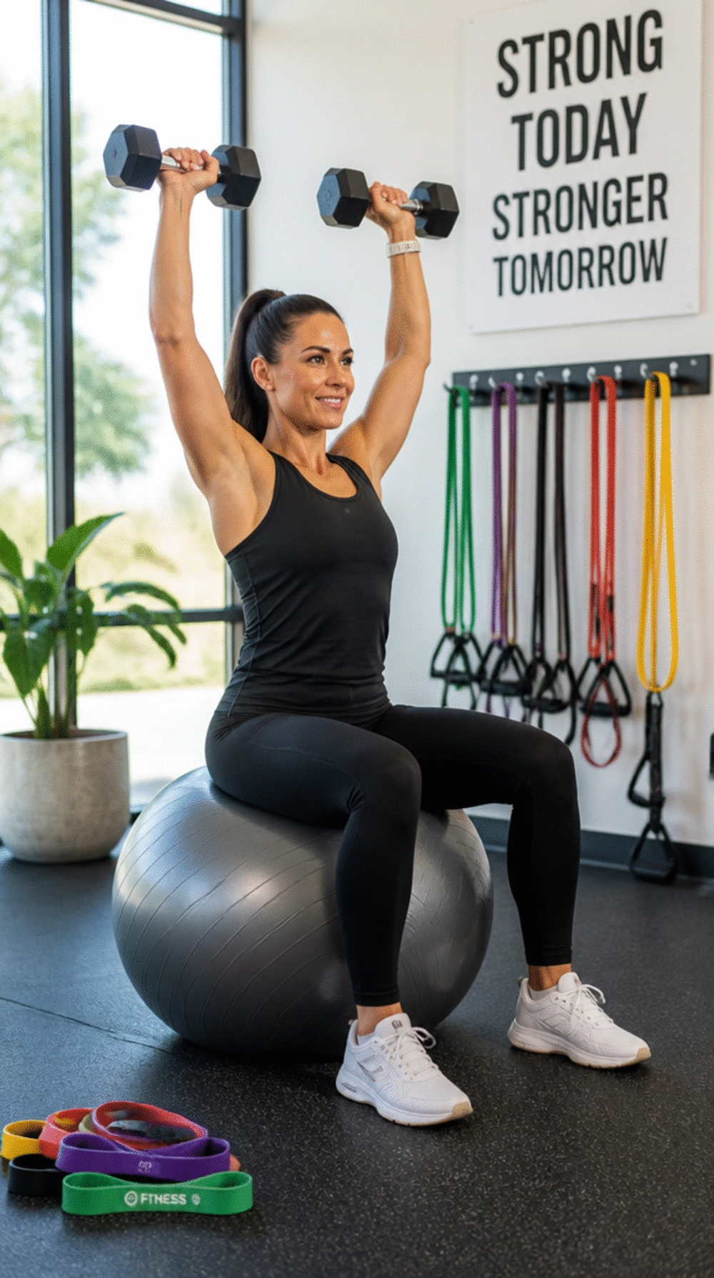 Dumbbell Overhead Press Women Over 40 Can Do Without Shoulder Strain
