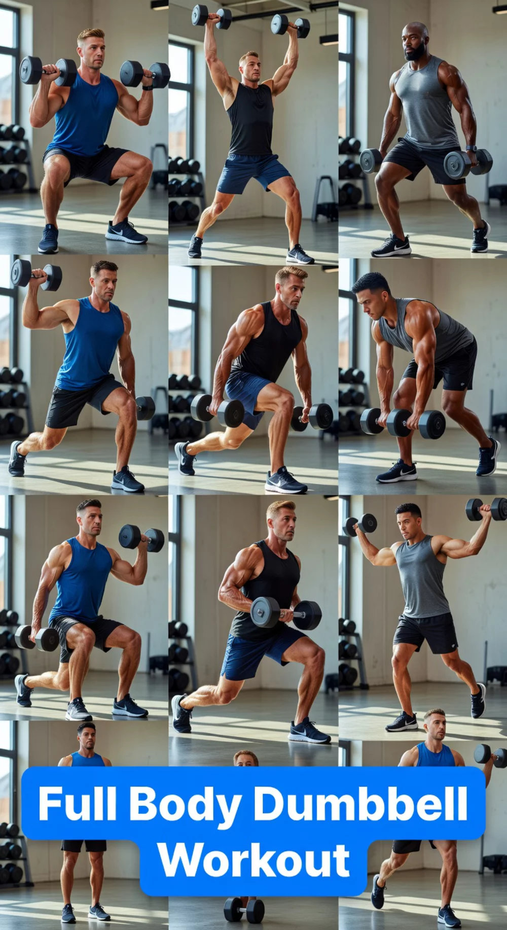 Men's Full Body Dumbbell Workout That Builds Muscle in Every Session