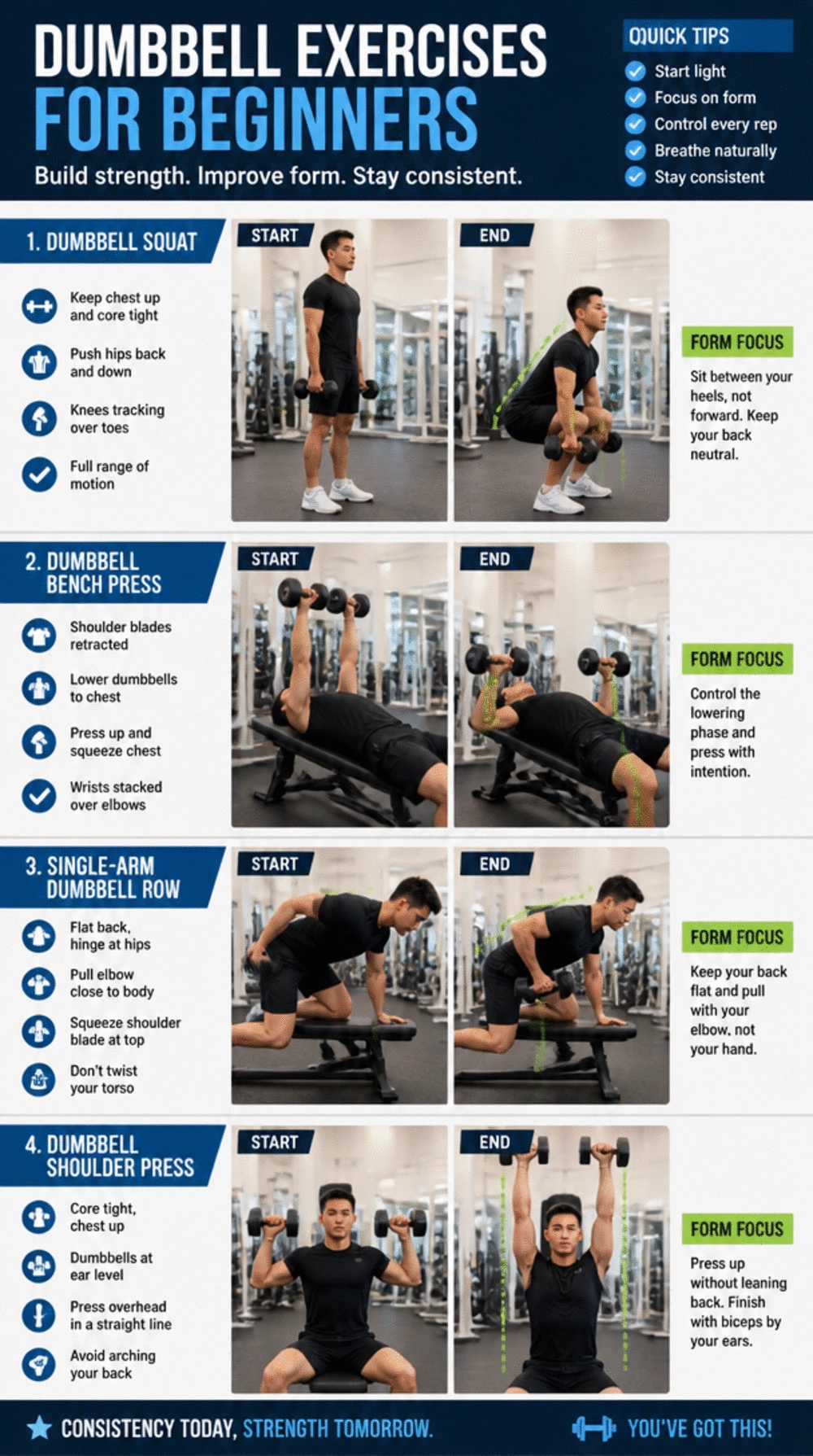 Beginner Dumbbell Form Guide That Prevents the Most Common Injuries