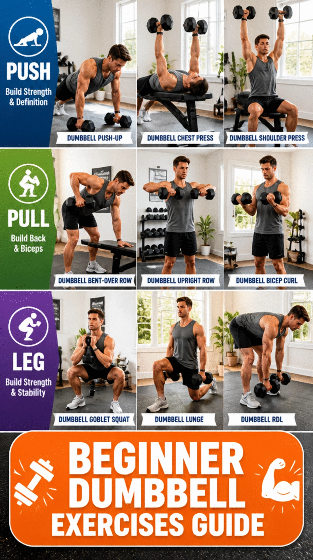 Beginner Dumbbell Exercises That Cover Every Major Movement Pattern