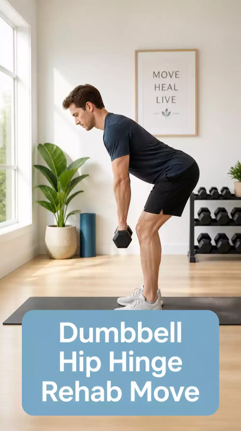 Dumbbell Hip Hinge Rehab Move That Restores Lower Back Function Gently