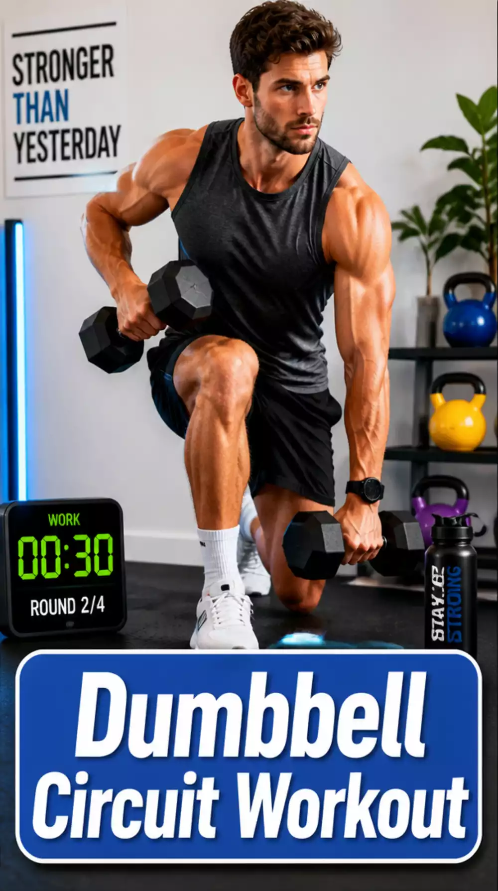 Dumbbell Circuit Workout That Burns Maximum Fat in Half an Hour