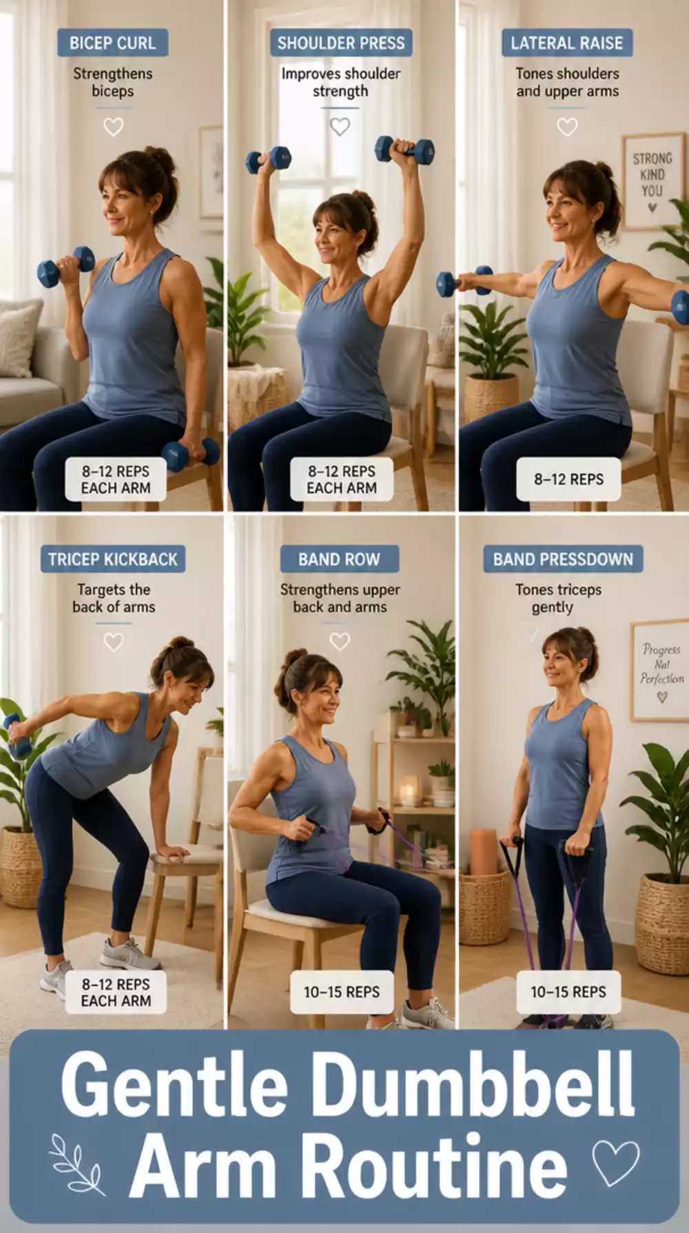 Rehabilitation Dumbbell Arm Routine That Avoids Aggravating Elbow Joints