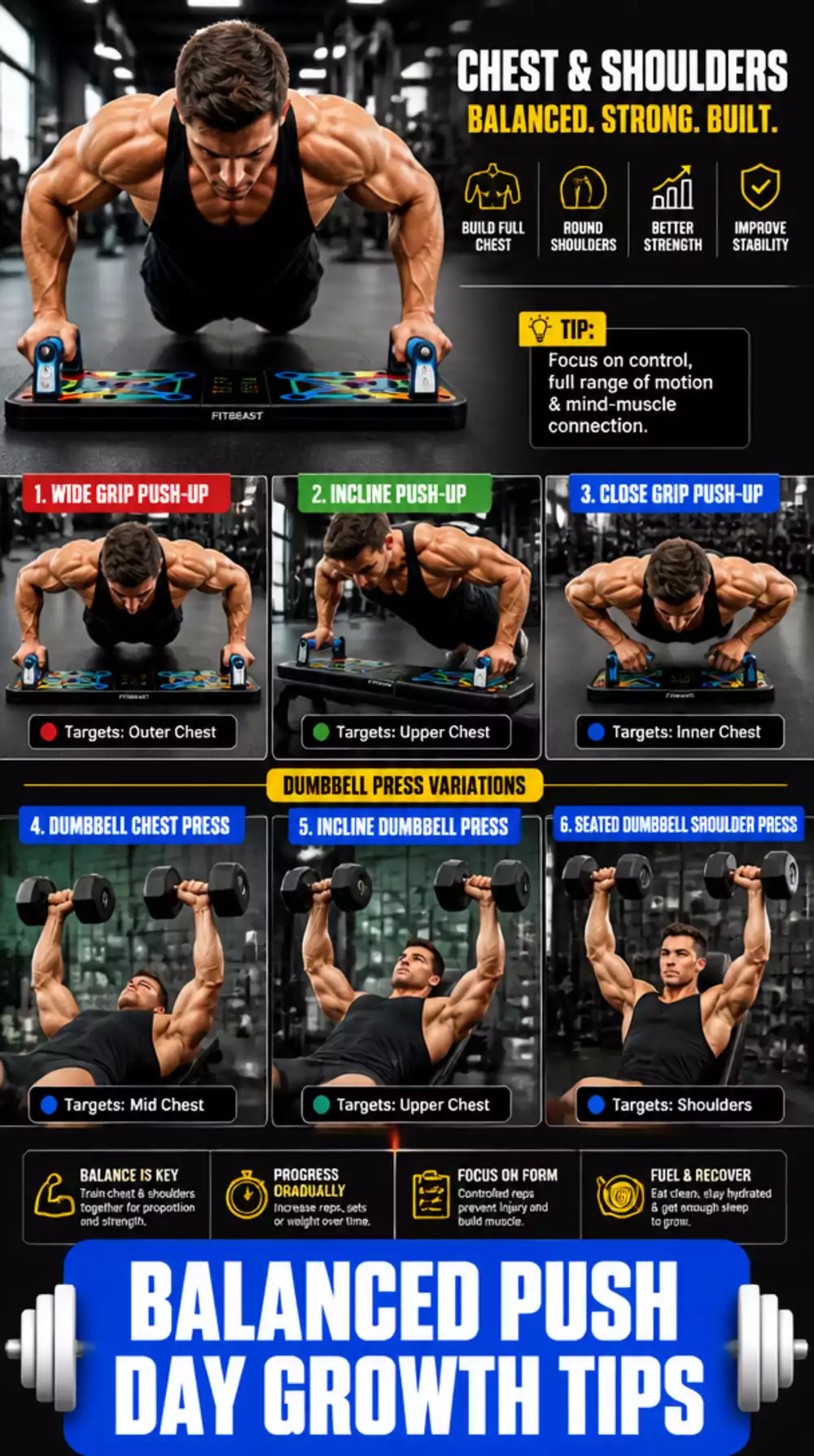 The Push Day Trick That Balances Chest and Shoulder Growth Evenly