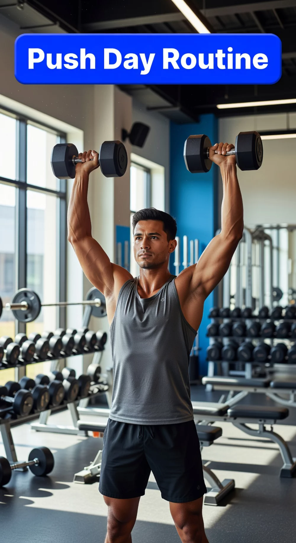 Dumbbell Push Day Routine That Pairs With Pull Day for Full Symmetry
