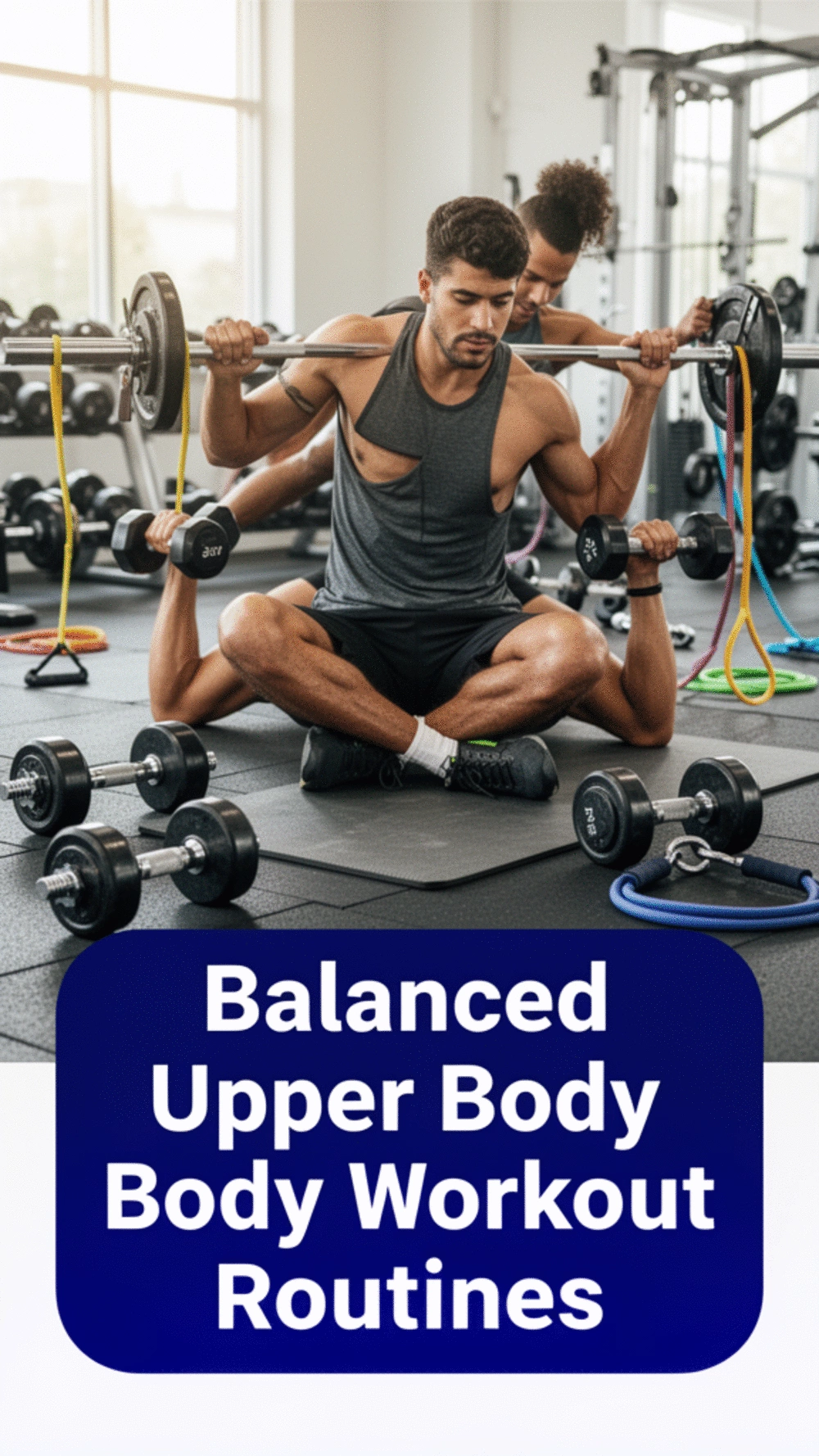 Create a balanced upper body workout routine for lean arms